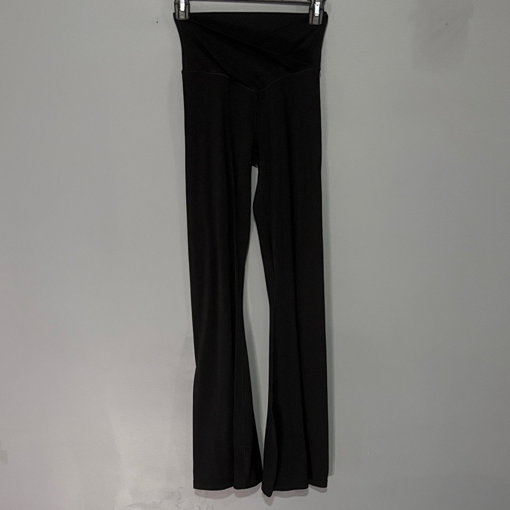 Offline by Aerie Black High-Waisted Flare Leggings